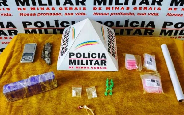 Jovem é preso e menor apreendido por suspeita de tráfico de drogas