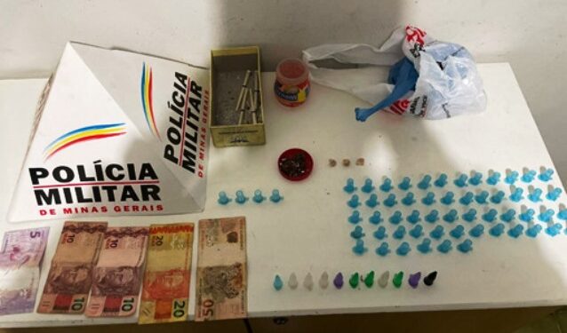 Jovem é preso e menor apreendido por suspeita de tráfico de drogas