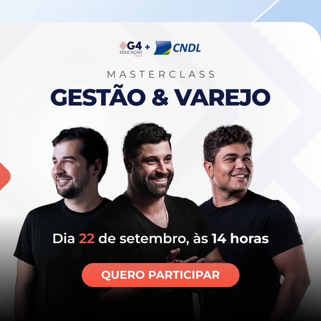 Inscrições para a MasterClass Gestão & Varejo estão abertas