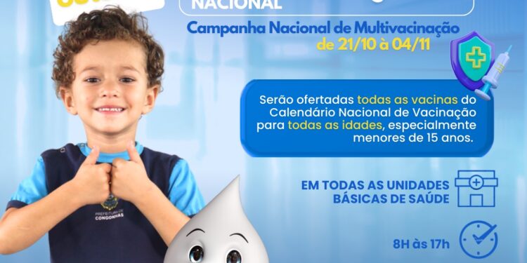 Multivacinação em Congonhas começa na segunda-feira