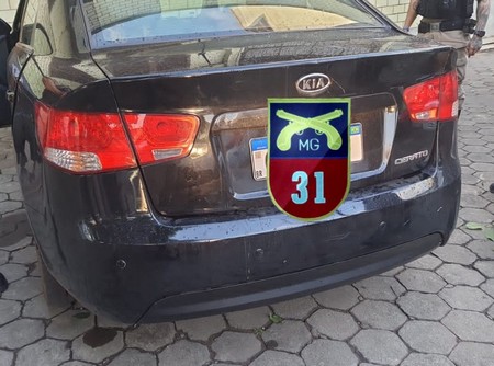 Carro furtado é recuperado em Lafaiete