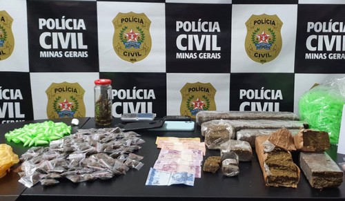Polícia apreende drogas em flat na cidade de Lafaiete