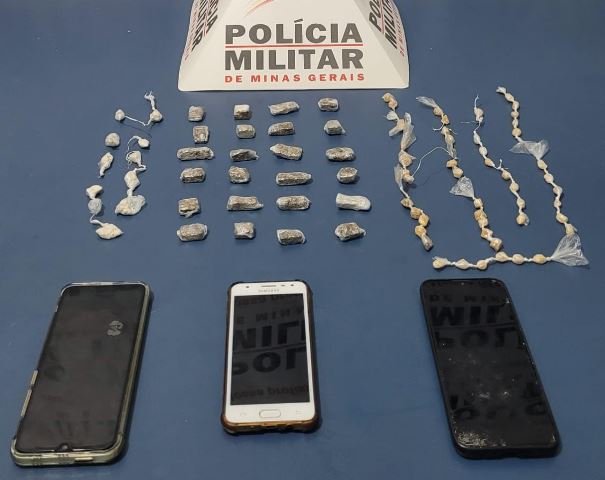 PM registra ocorrência de tráfico de drogas e corrupção de menores