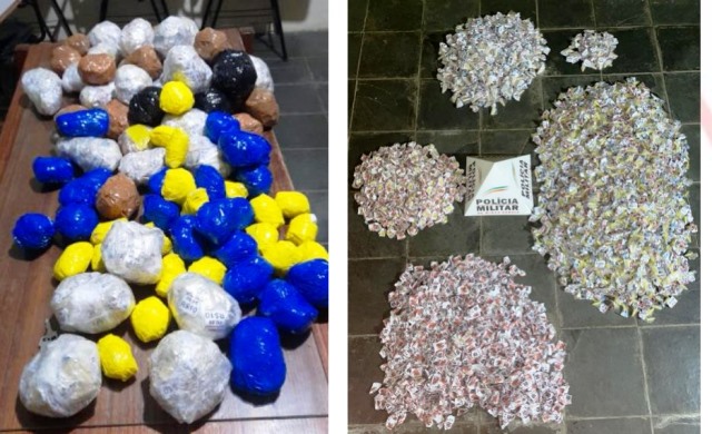 PM apreende mais de 5 mil frações de crack e cocaína