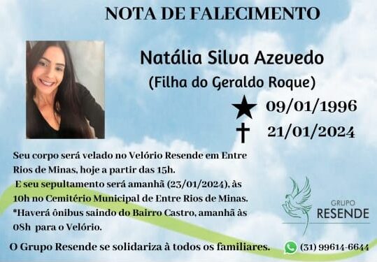 Jovem que morreu em choperia será sepultada amanhã