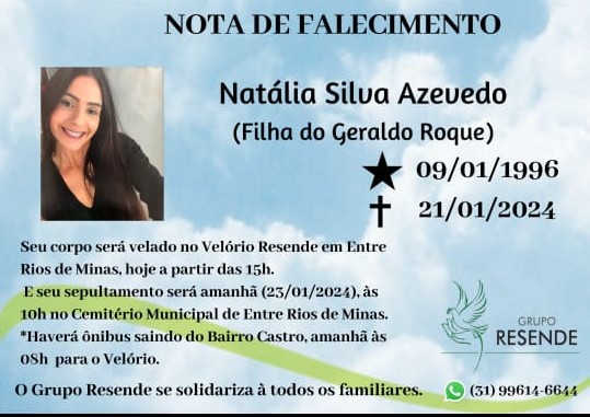 Jovem que morreu em choperia será sepultada amanhã