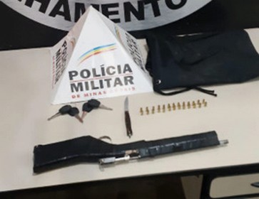 Jovem é preso com arma de fabricação caseira em Lafaiete