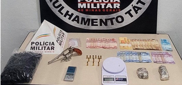PM prende jovem por suspeita de tráfico e posse de arma de fogo