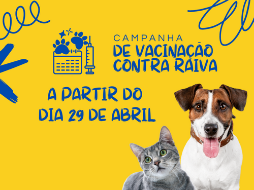 Vacinação antirrábica animal começa hoje em Lafaiete
