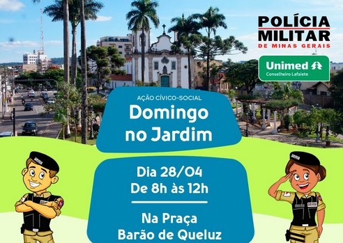 Domingo no Jardim tem Ação Cívico-Social na Praça Barão de Queluz