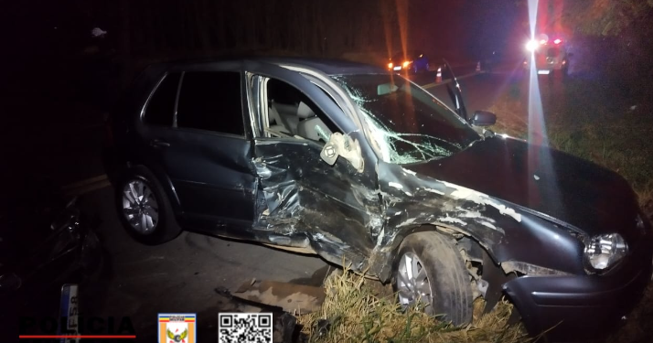 Acidente com vítima fatal entre Barroso e Dores de Campos