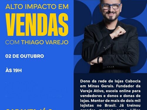 CDLCL e Sebrae promovem palestra com Thiago Varejo em Lafaiete