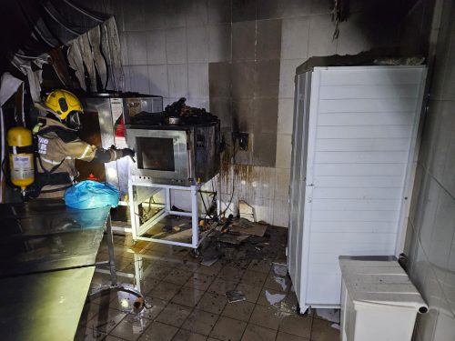 Incêndio atinge padaria de supermercado em São João del-Rei