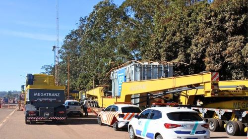 Carga especial avança hoje pela BR-040 a partir de Carandaí até Juiz de Fora