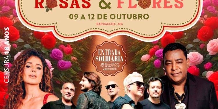 Barbacena celebra a beleza das flores com shows e atrações especiais