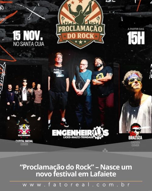 Festival Proclamação do Rock movimenta o feriado em Lafaiete