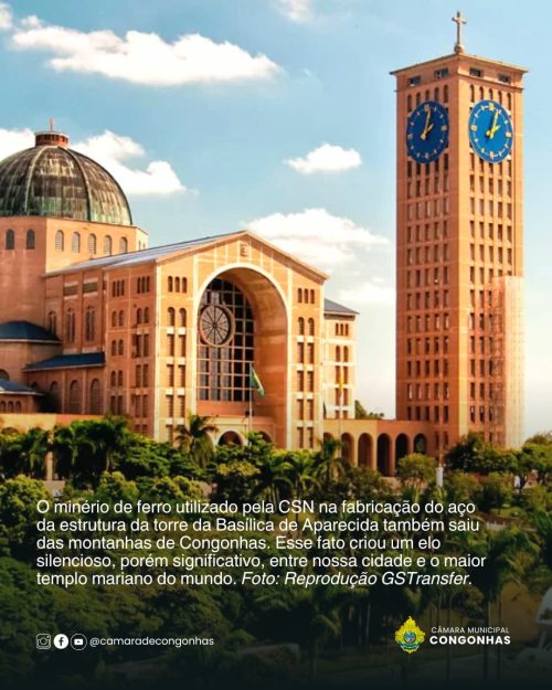 História: Parte da estrutura do Santuário Nacional de Aparecida teve origem em Congonhas