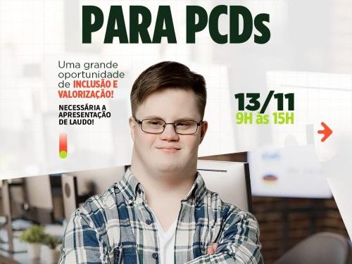 Feirão de Empregos incentiva inclusão de PCDs no mercado de trabalho