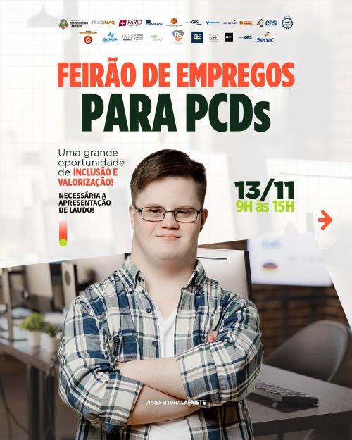 Feirão de Empregos incentiva inclusão de PCDs no mercado de trabalho