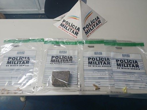 Polícia apreende drogas e munições em Ouro Branco