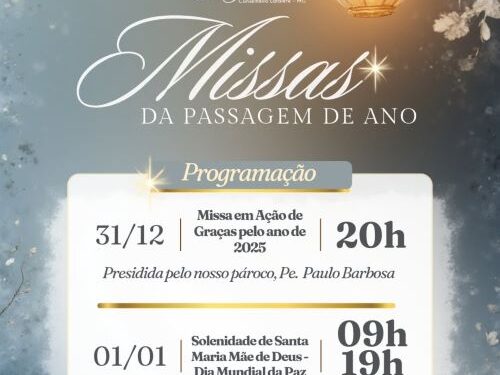 Fé e solidariedade unem fiéis nas celebrações de Ano Novo