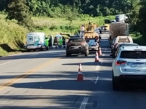 Acidente grave interditou BR-040 entre Lafaiete e Congonhas