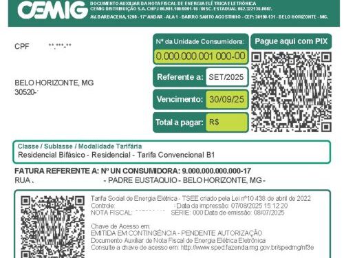 Nova conta da Cemig facilita o dia a dia do usuário