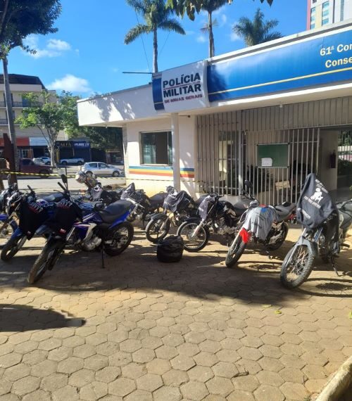 Operação Cavalo de Aço apreende 12 motos em Lafaiete