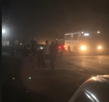 Colisão entre ônibus e carro com vítima fatal em Congonhas