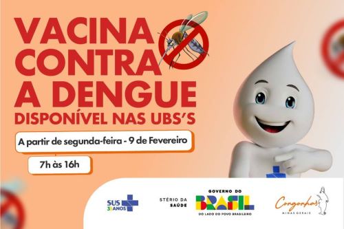 Congonhas inicia vacinação contra dengue em jovens de 10 a 14
