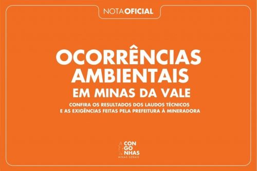 Congonhas multa Vale em R$ 13,7 mi por danos ambientais