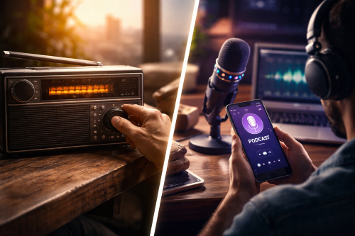 No Brasil, o rádio reina absoluto com 75% do tempo de audiência