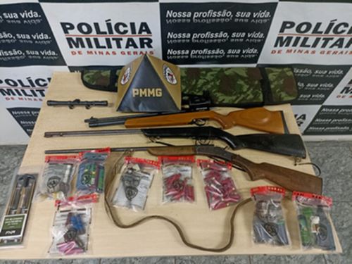 Operação apreende armas e prende dois na zona rural