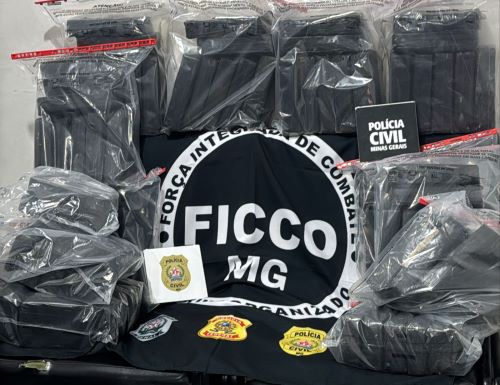 Carga de 85 kg de cocaína é interceptada pela Polícia Federal