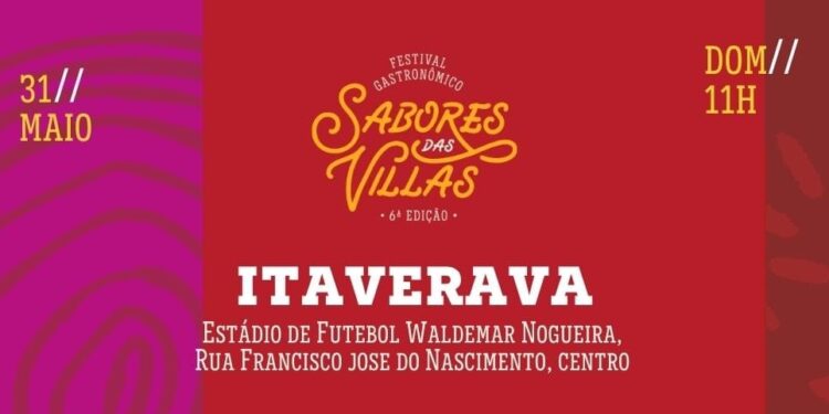 Itaverava sedia hoje Festival Gastronômico Sabores das Villas
