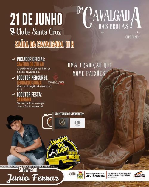 Cipotânea recebe Cavalgada das Brutas com festa e tradição