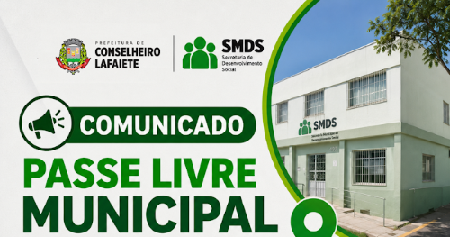 Passe Livre muda de endereço e atendimento será na SMDS
