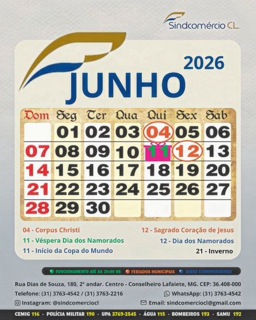 Impasse fecha comércio em Lafaiete nos feriados de junho