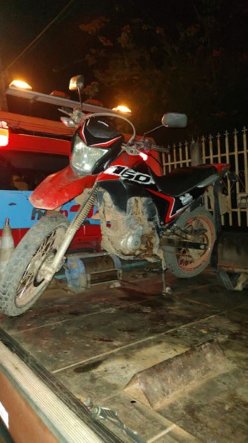 PM apreende moto clonada e munições em Santana dos Montes