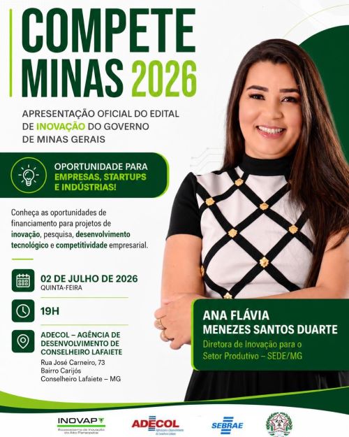 Lafaiete recebe apresentação do Compete Minas 2026