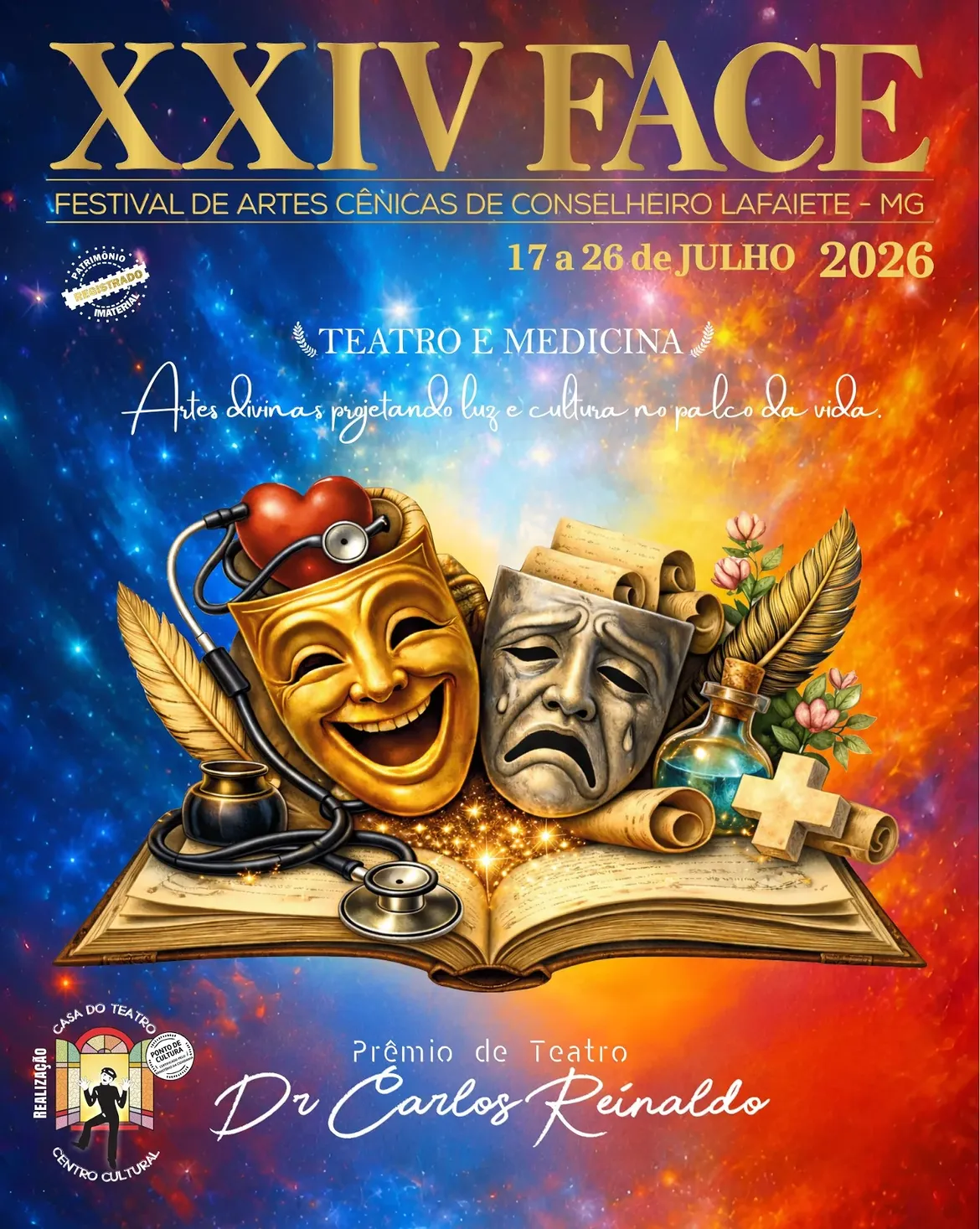 FACE 2026 transforma Lafaiete na capital do teatro