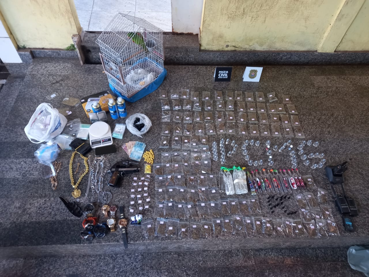 Operação prende suspeito e apreende drogas e arma em Congonhas