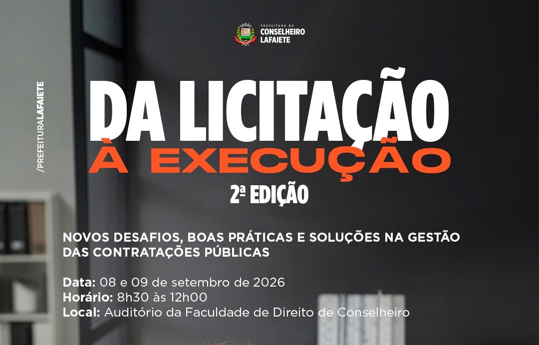 Capacitação prepara servidores de Lafaiete para novos contratos