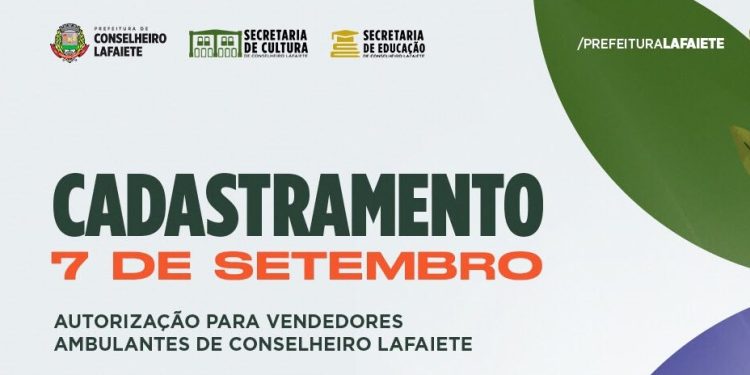 Ambulantes já podem se cadastrar para o 7 de Setembro em Lafaiete