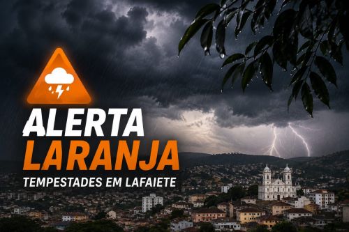 Alerta laranja coloca Lafaiete sob risco de tempestades
