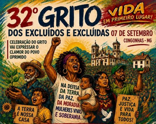 Grito dos Excluídos reúne participantes em Congonhas no dia 7
