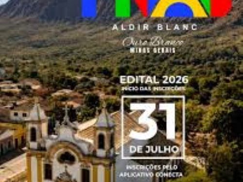 Ouro Branco abre inscrições da PNAB 2026 para projetos culturais