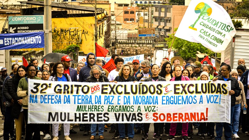 Grito dos Excluídos leva defesa de direitos às ruas de Congonhas