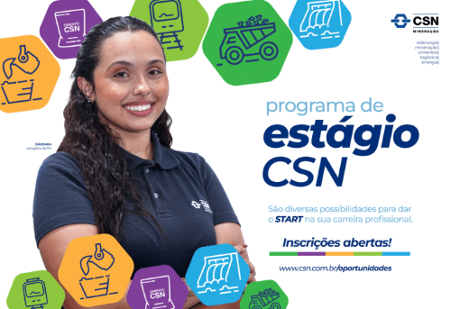 Estágio da CSN Mineração oferece vagas na região