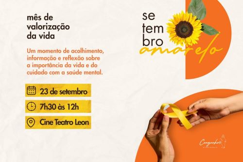 Setembro Amarelo leva debate sobre saúde mental a Congonhas